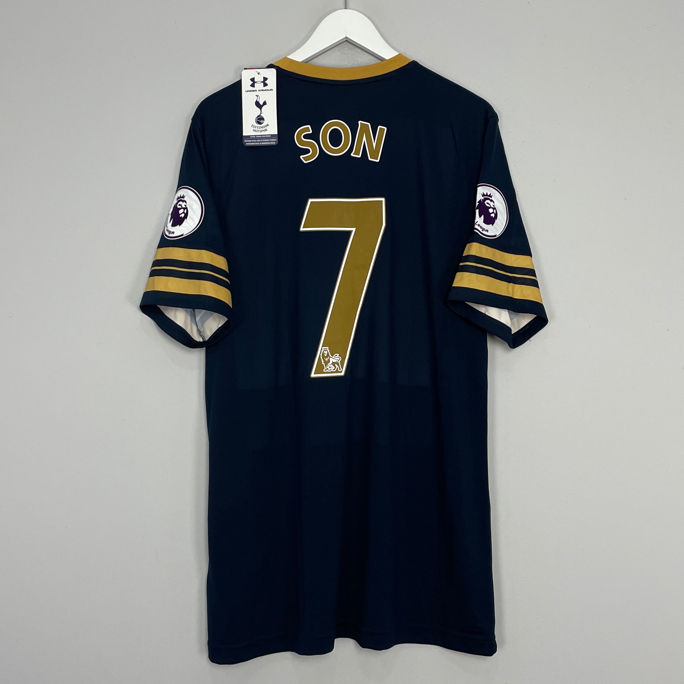 Shop 2016/17 TOTTENHAM HOTSPUR SON #7 *BNWT* AWAY SHIRT (XL) UNDER ARMOUR, classic football shirts, vintage football shirts & retro soccer jerseys at Cult Kits