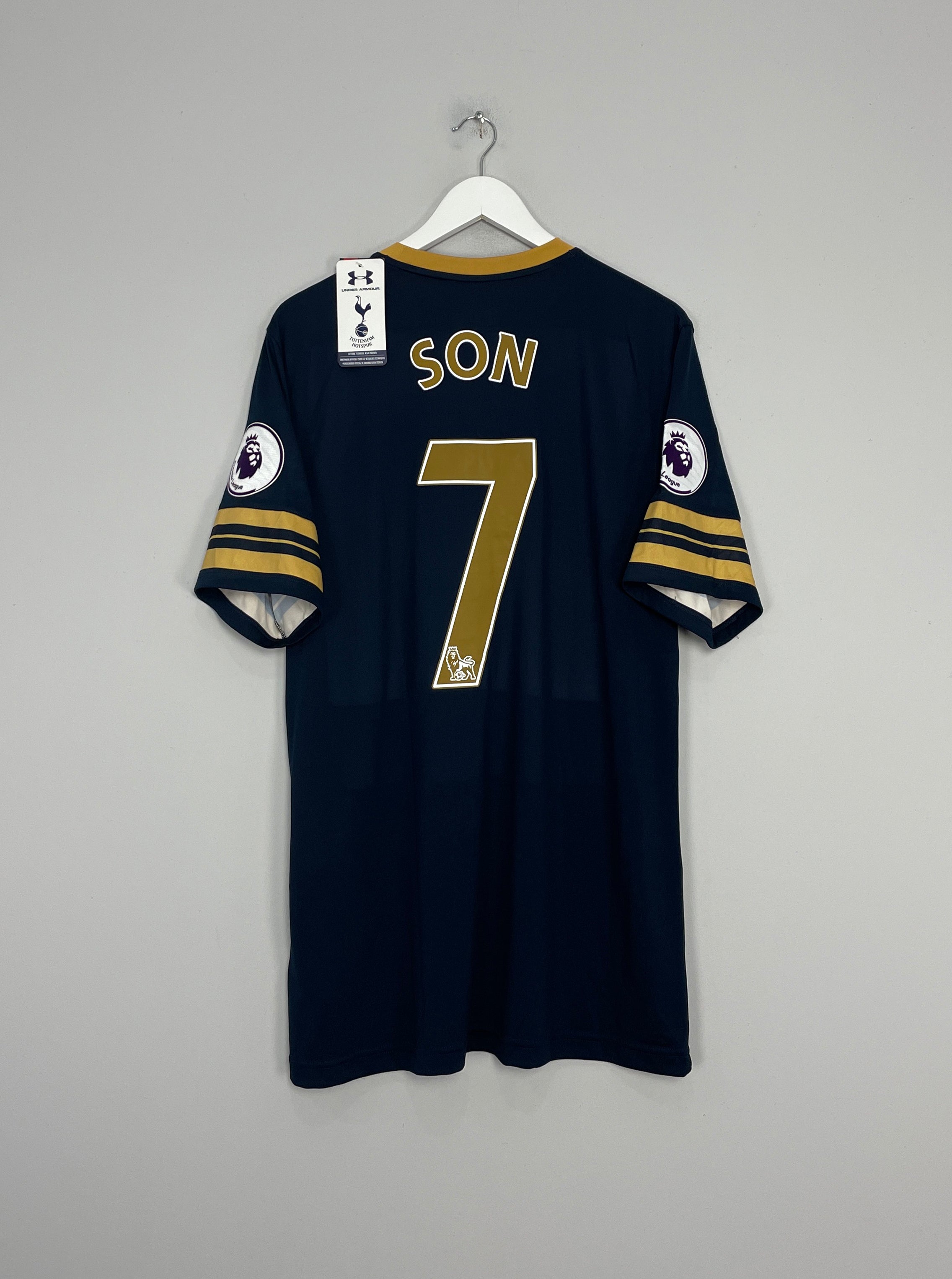 Shop 2016/17 TOTTENHAM HOTSPUR SON #7 *BNWT* AWAY SHIRT (XL) UNDER ARMOUR, classic football shirts, vintage football shirts & retro soccer jerseys at Cult Kits