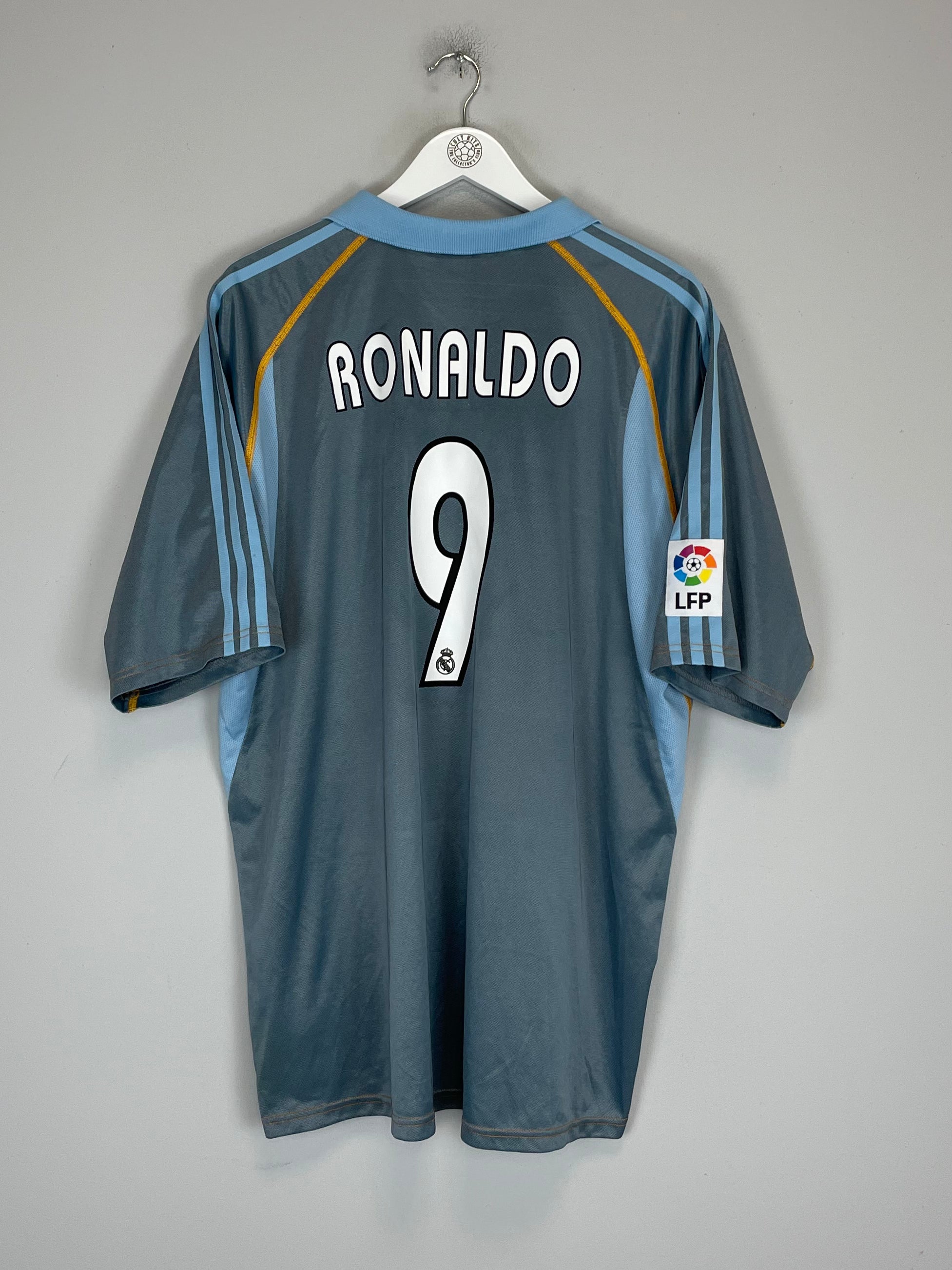 Shop 2003/04 REAL MADRID RONALDO #9 THIRD SHIRT (XL) ADIDAS, classic football shirts, vintage football shirts & retro soccer jerseys at Cult Kits