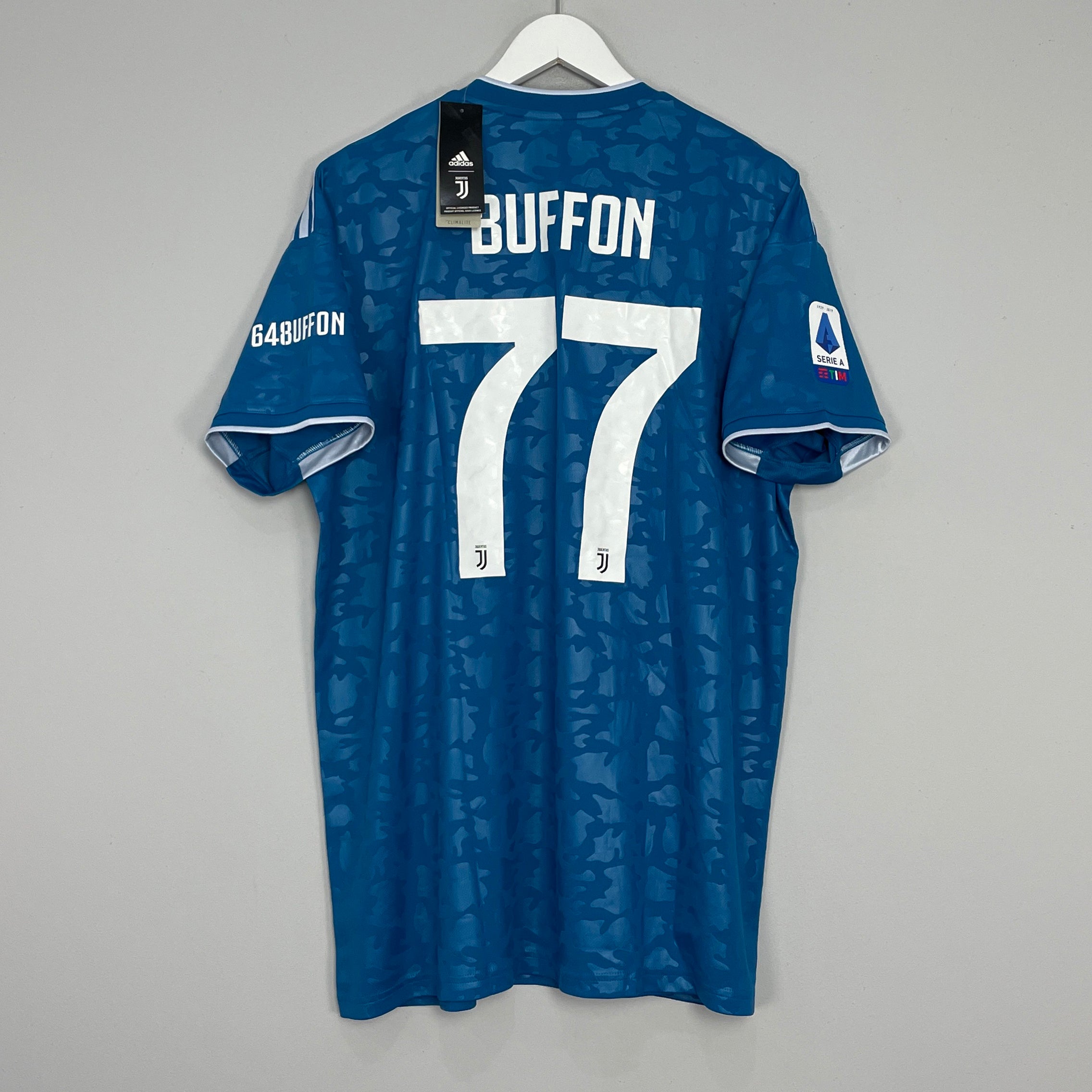 Shop 2019/20 JUVENTUS BUFFON #77 *BNWT* THIRD SHIRT (XL) ADIDAS, classic football shirts, vintage football shirts & retro soccer jerseys at Cult Kits