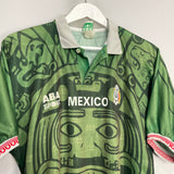 Shop 1998/99 MEXICO HOME SHIRT (L) ABA SPORT, classic football shirts, vintage football shirts & retro soccer jerseys at Cult Kits