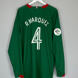 Shop 2006/07 MEXICO R.MARQUEZ #4 L/S HOME SHIRT (XXL) NIKE, classic football shirts, vintage football shirts & retro soccer jerseys at Cult Kits