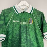 Shop 1999 MEXICO HOME SHIRT (M) GARCIS, classic football shirts, vintage football shirts & retro soccer jerseys at Cult Kits
