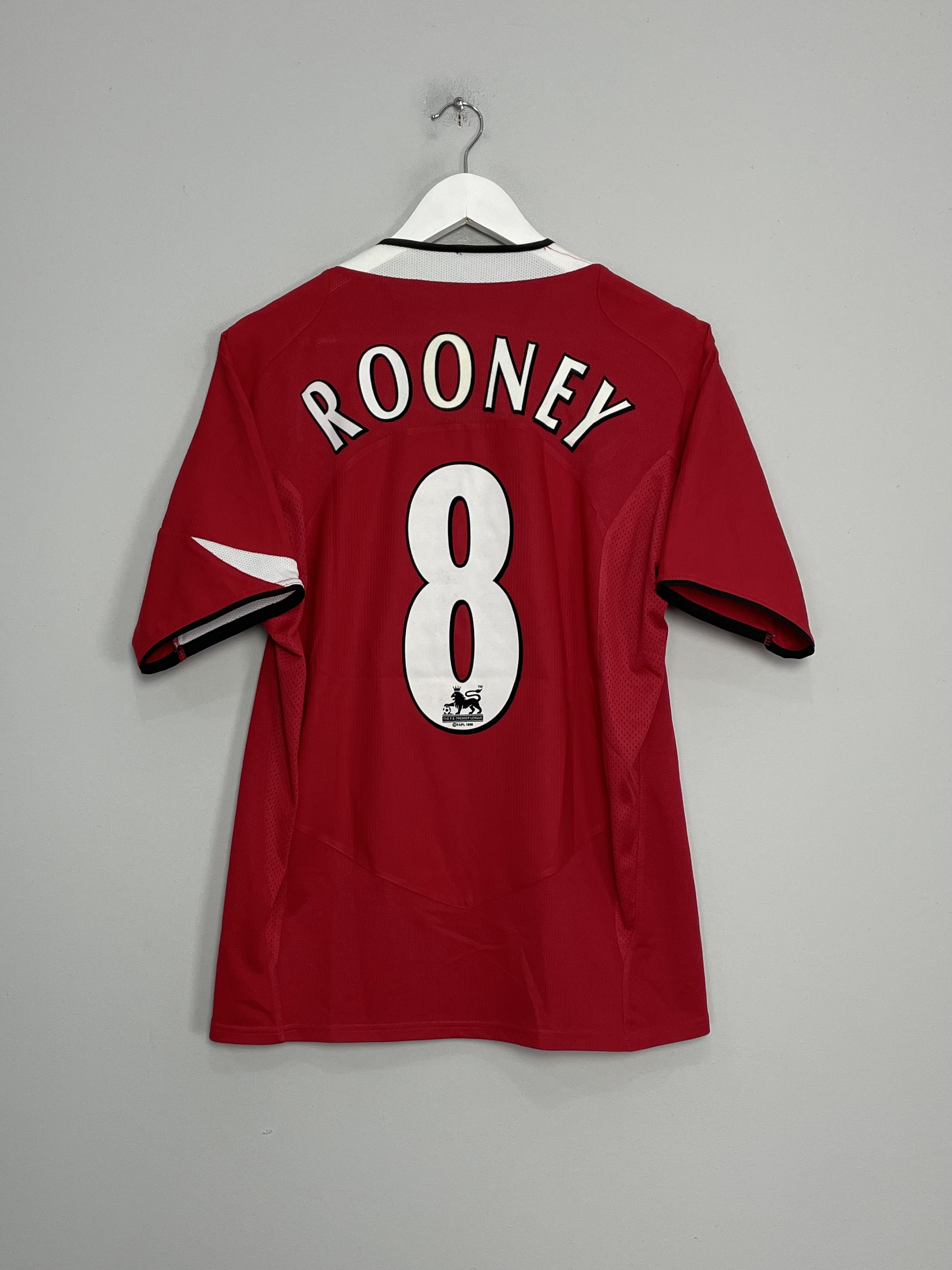 Shop 2004/06 MANCHESTER UNITED ROONEY #8 HOME SHIRT (S) NIKE, classic football shirts, vintage football shirts & retro soccer jerseys at Cult Kits