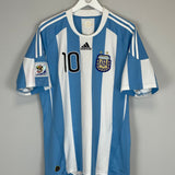 Shop 2010/11 ARGENTINA MESSI #10 HOME SHIRT (L) ADIDAS, classic football shirts, vintage football shirts & retro soccer jerseys at Cult Kits