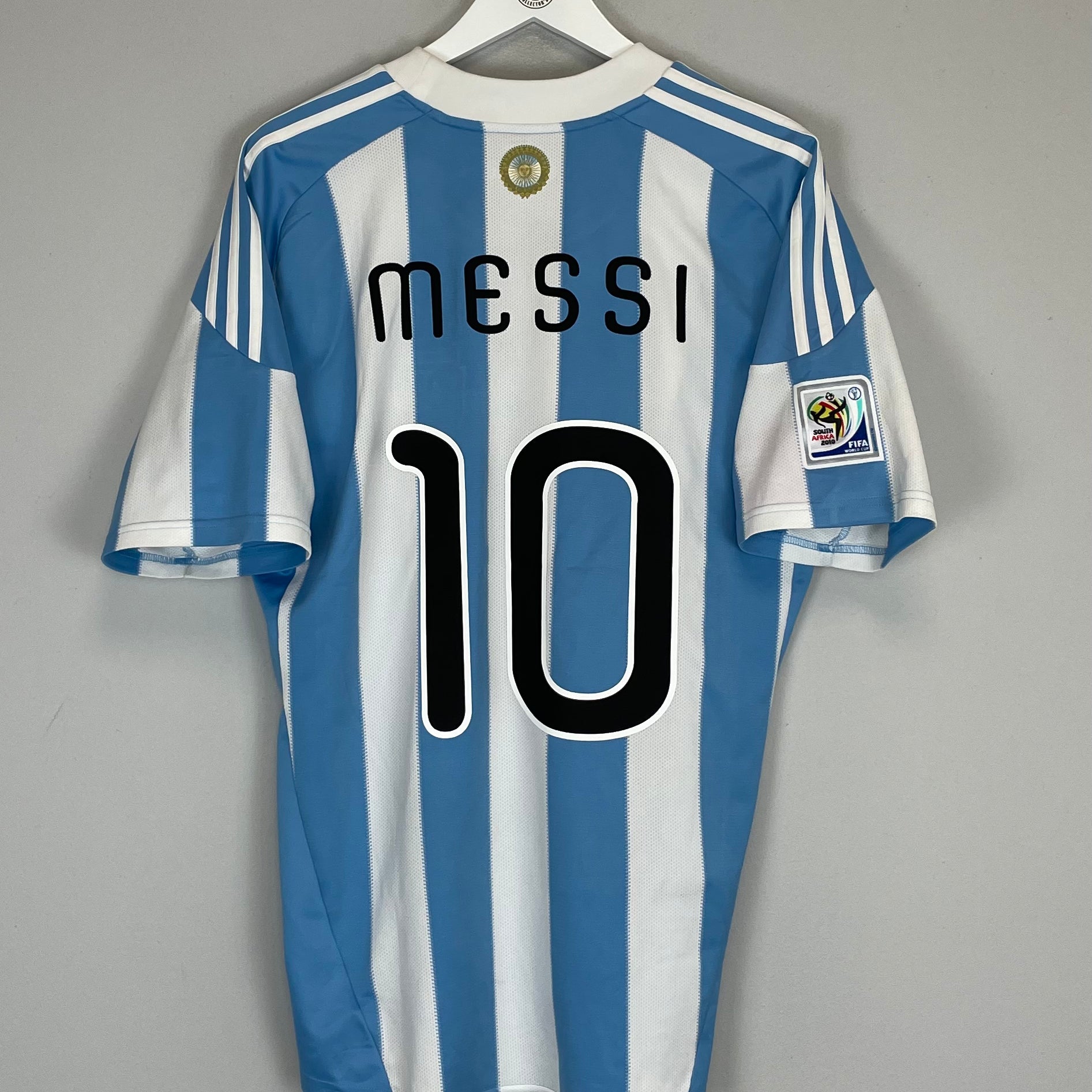Shop 2010/11 ARGENTINA MESSI #10 HOME SHIRT (L) ADIDAS, classic football shirts, vintage football shirts & retro soccer jerseys at Cult Kits