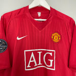 Shop 2007/09 MANCHESTER UNITED RONALDO #7 C/L HOME SHIRT (XXL) NIKE, classic football shirts, vintage football shirts & retro soccer jerseys at Cult Kits