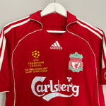 Shop 2006/08 LIVERPOOL GERRARD #8 C/L FINAL HOME SHIRT (S) ADIDAS, classic football shirts, vintage football shirts & retro soccer jerseys at Cult Kits
