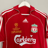 Shop 2006/08 LIVERPOOL GERRARD #8 C/L FINAL HOME SHIRT (S) ADIDAS, classic football shirts, vintage football shirts & retro soccer jerseys at Cult Kits