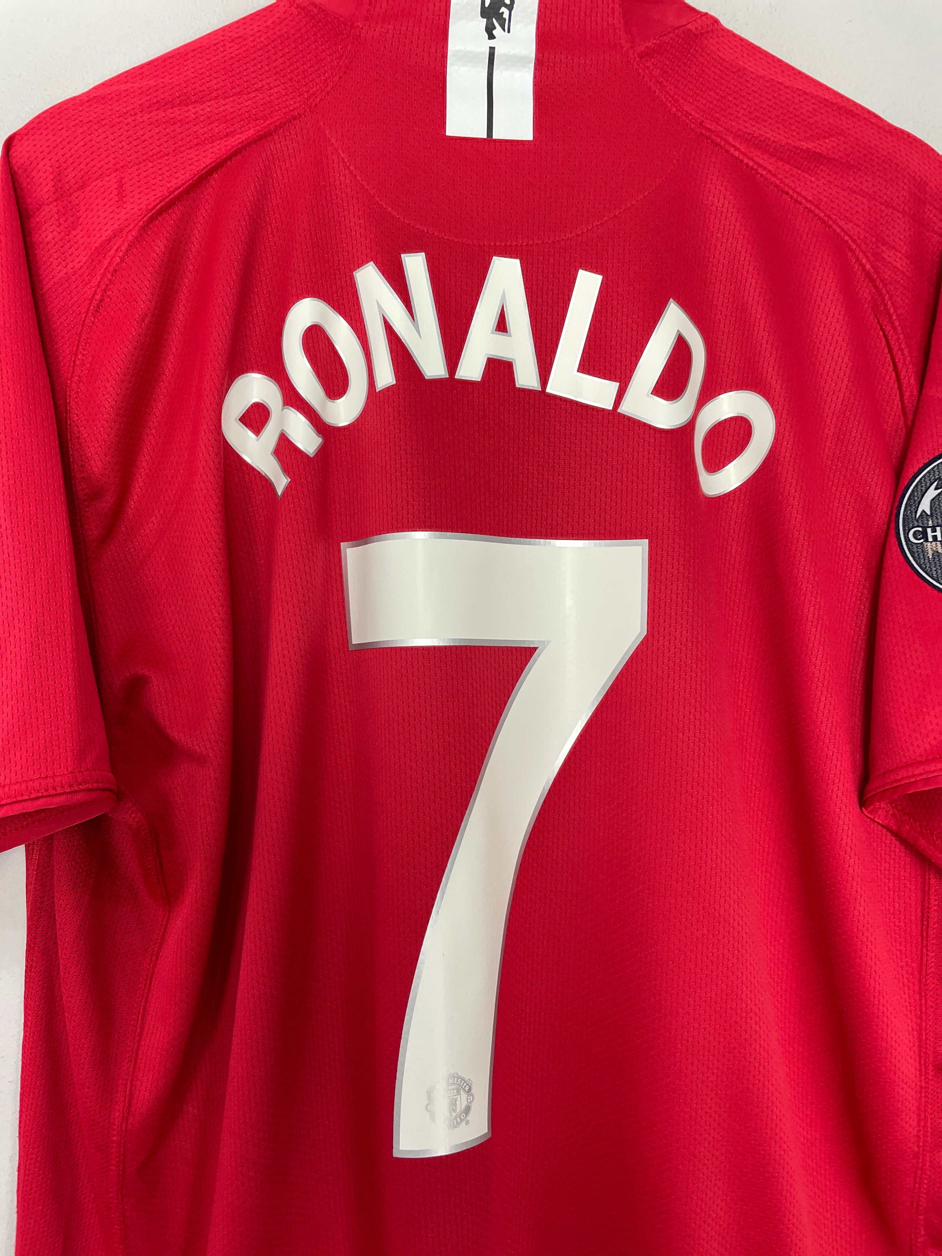 Shop 2007/09 MANCHESTER UNITED RONALDO #7 C/L HOME SHIRT (XXL) NIKE, classic football shirts, vintage football shirts & retro soccer jerseys at Cult Kits