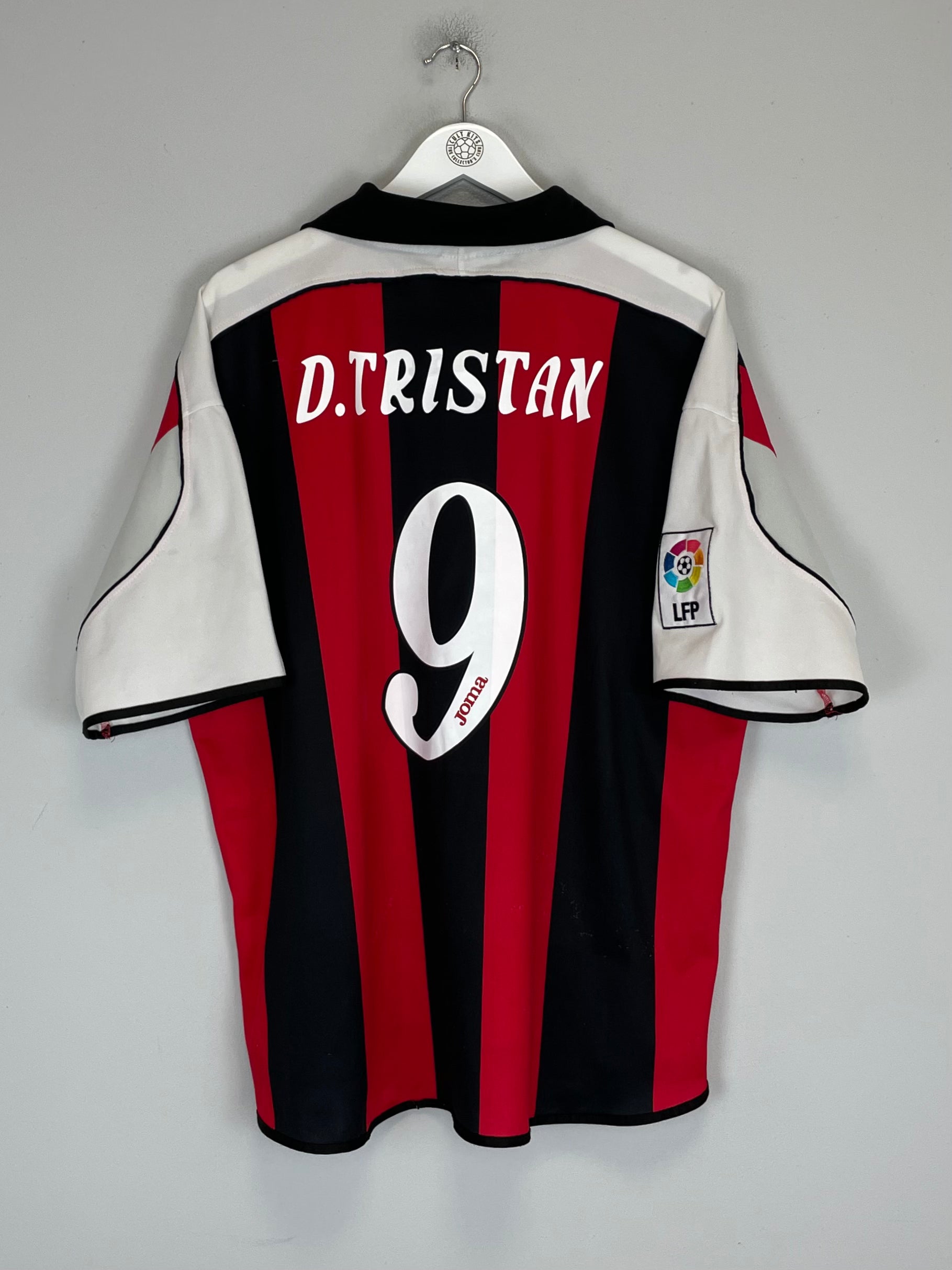 Shop 2001/02 DEPORTIVO LA CORUNA D.TRISTAN #9 AWAY SHIRT (XL) JOMA, classic football shirts, vintage football shirts & retro soccer jerseys at Cult Kits