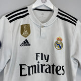 2018/19 REAL MADRID SERGIO RAMOS #4 HOME SHIRT (M) ADIDAS