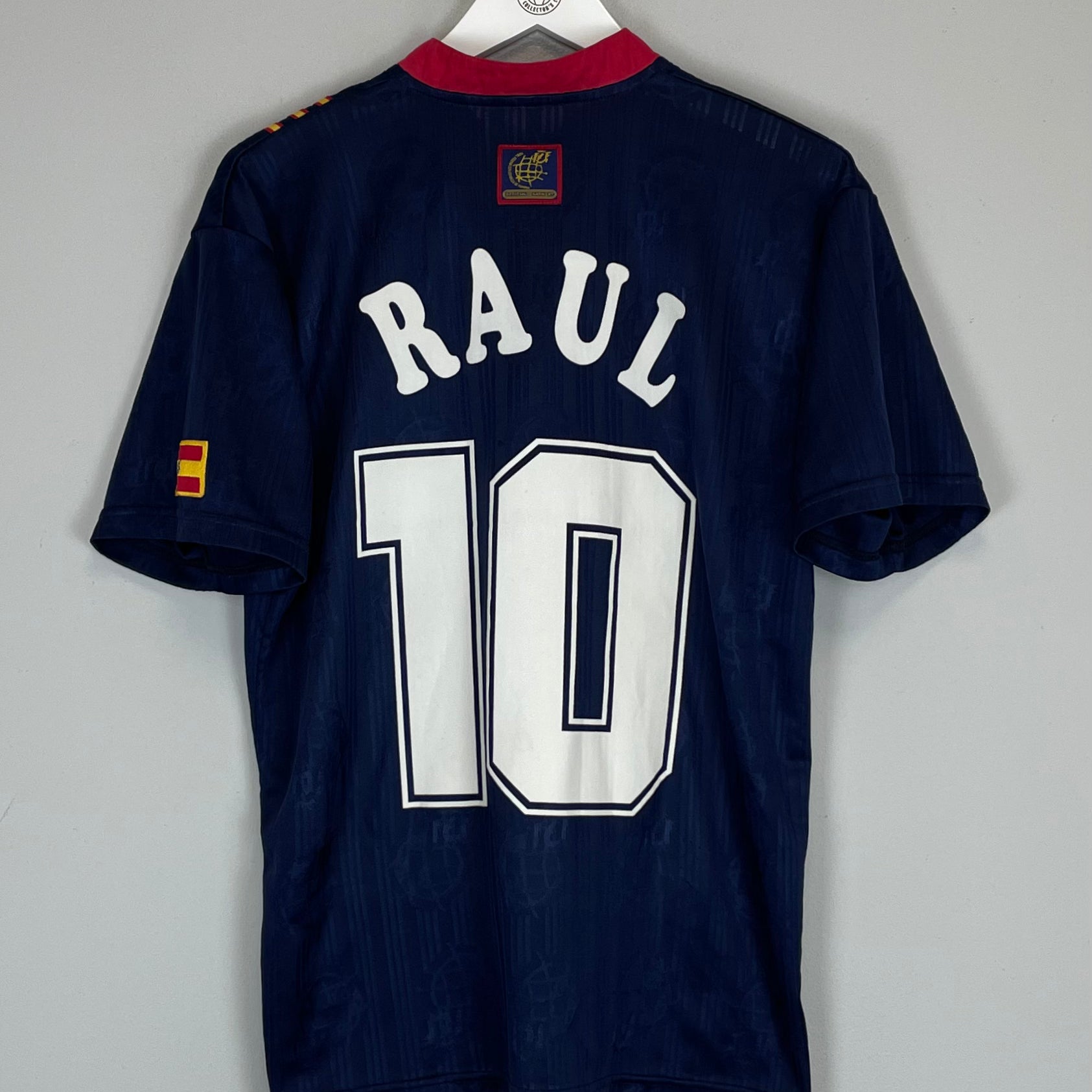 Shop 1996/98 SPAIN RAUL #10 AWAY SHIRT (S) ADIDAS, classic football shirts, vintage football shirts & retro soccer jerseys at Cult Kits