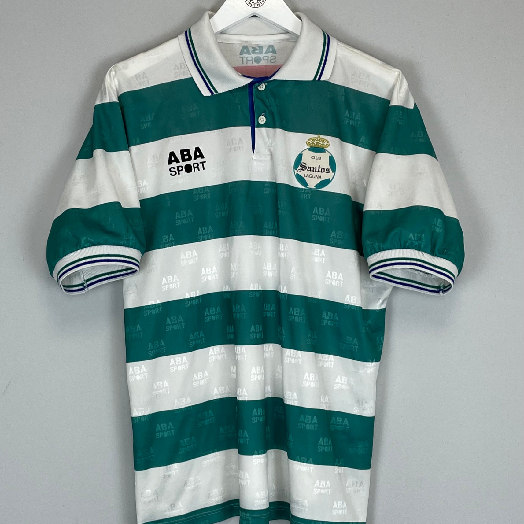 Shop 1998 SANTOS LAGUNA HOME SHIRT (M) ABA SPORT, classic football shirts, vintage football shirts & retro soccer jerseys at Cult Kits