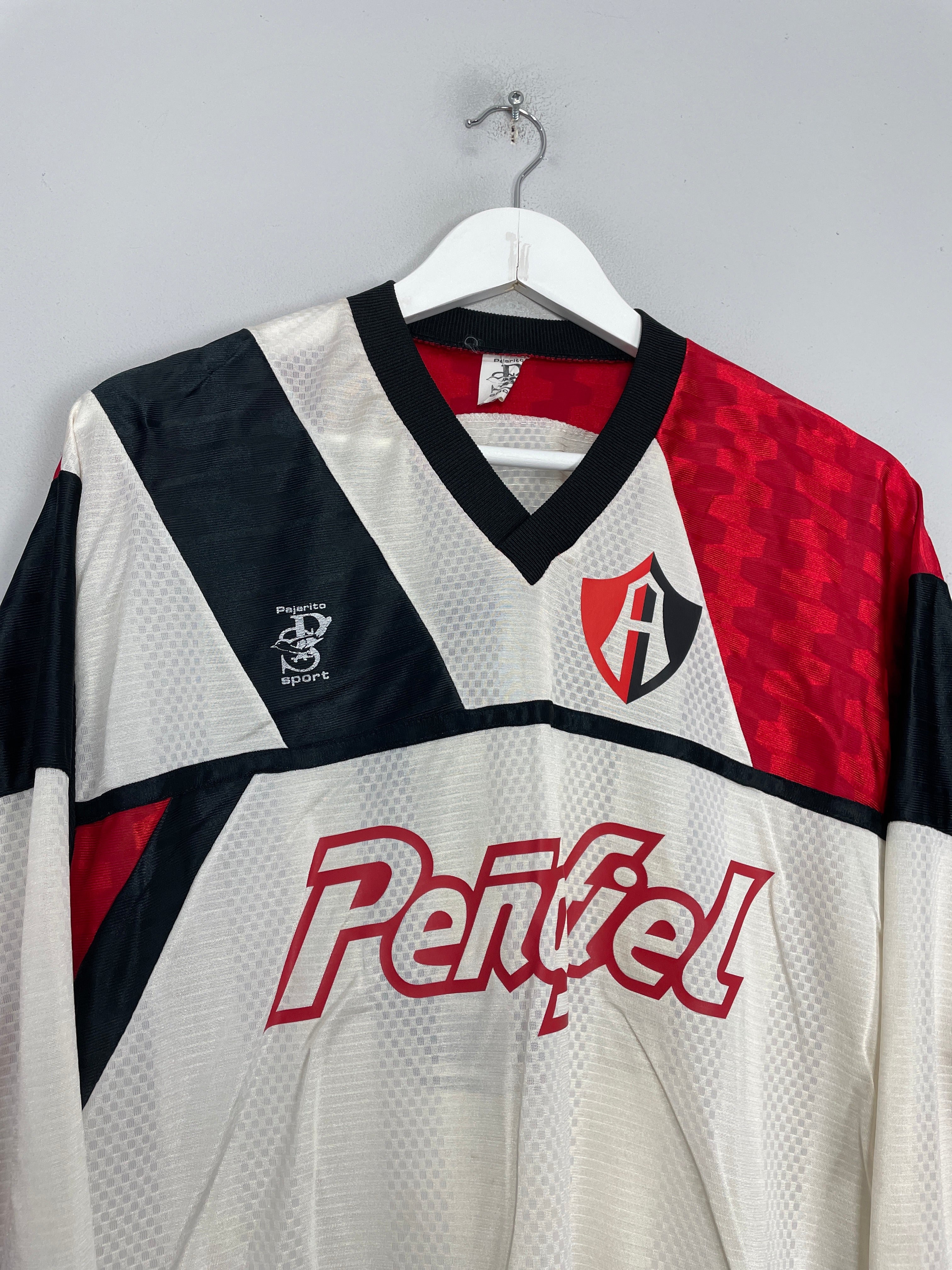 Shop 1992/93 ATLAS #13 AWAY SHIRT (M) PAJARITO SPORT, classic football shirts, vintage football shirts & retro soccer jerseys at Cult Kits