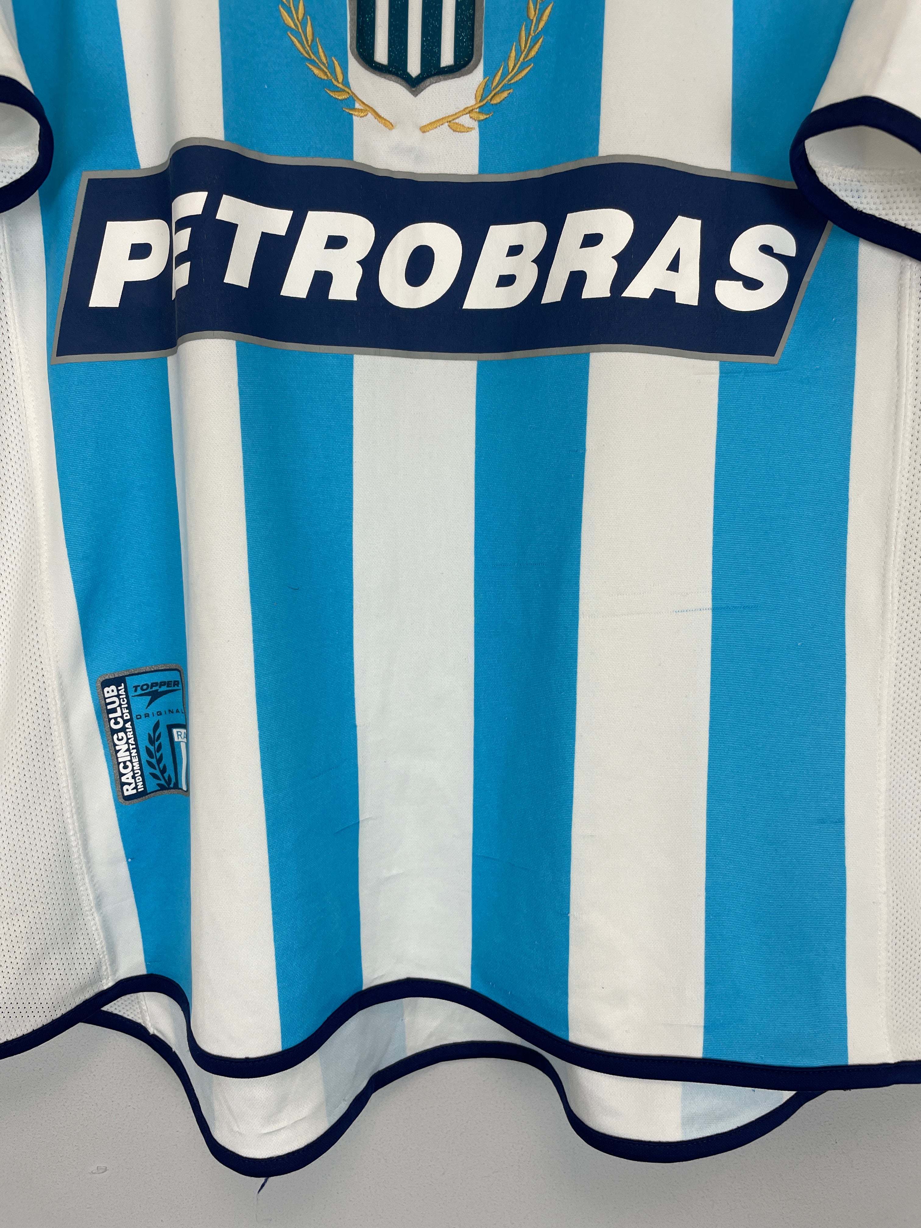 Shop 2002 RACING CLUB HOME SHIRT (XL) TOPPER, classic football shirts, vintage football shirts & retro soccer jerseys at Cult Kits
