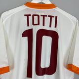2011/12 ROMA TOTTI #10 *BNWT* AWAY SHIRT (XL) KAPPA