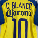 2003/04 CLUB AMERICA C.BLANCO #10 HOME SHIRT (L) NIKE