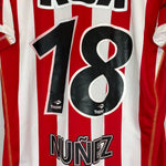 Shop 2009/10 ESTUDIANTES NUNEZ #18 HOME SHIRT (M) TOPPER, classic football shirts, vintage football shirts & retro soccer jerseys at Cult Kits