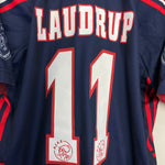 Shop 1997/98 AJAX LAUDRUP #11 AWAY SHIRT (L) UMBRO, classic football shirts, vintage football shirts & retro soccer jerseys at Cult Kits