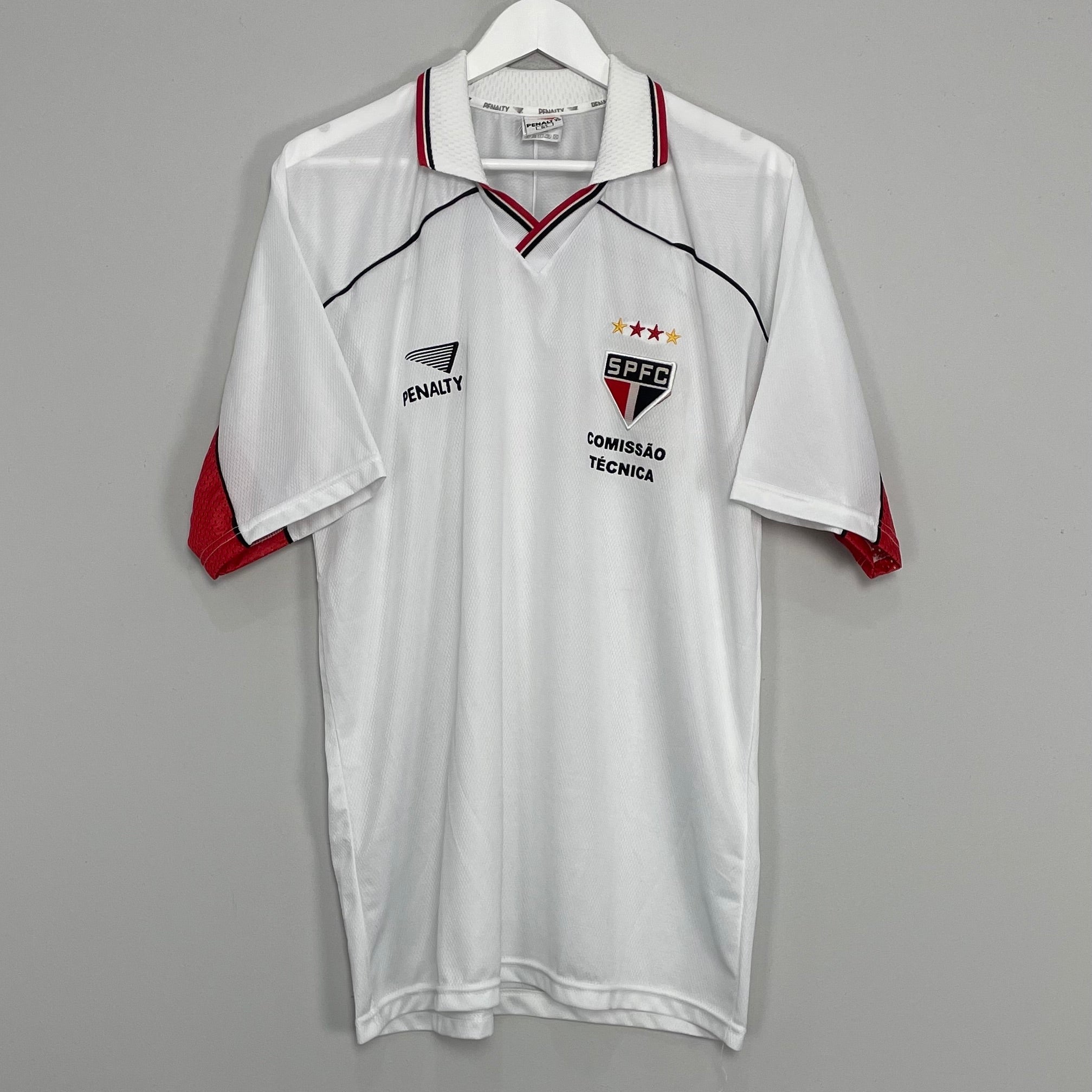 Shop 2000 SAO PAULO TRAINING SHIRT (L) PENALTY, classic football shirts, vintage football shirts & retro soccer jerseys at Cult Kits