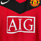 Shop 2009/10 MANCHESTER UNITED SCHOLES #18 L/S HOME SHIRT (L) NIKE, classic football shirts, vintage football shirts & retro soccer jerseys at Cult Kits