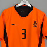 2002/04 NETHERLANDS STAM #3 *PLAYER ISSUE* HOME SHIRT (S) NIKE