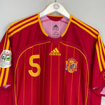 Shop 2006/08 SPAIN PUYOL #5 HOME SHIRT (L) ADIDAS, classic football shirts, vintage football shirts & retro soccer jerseys at Cult Kits