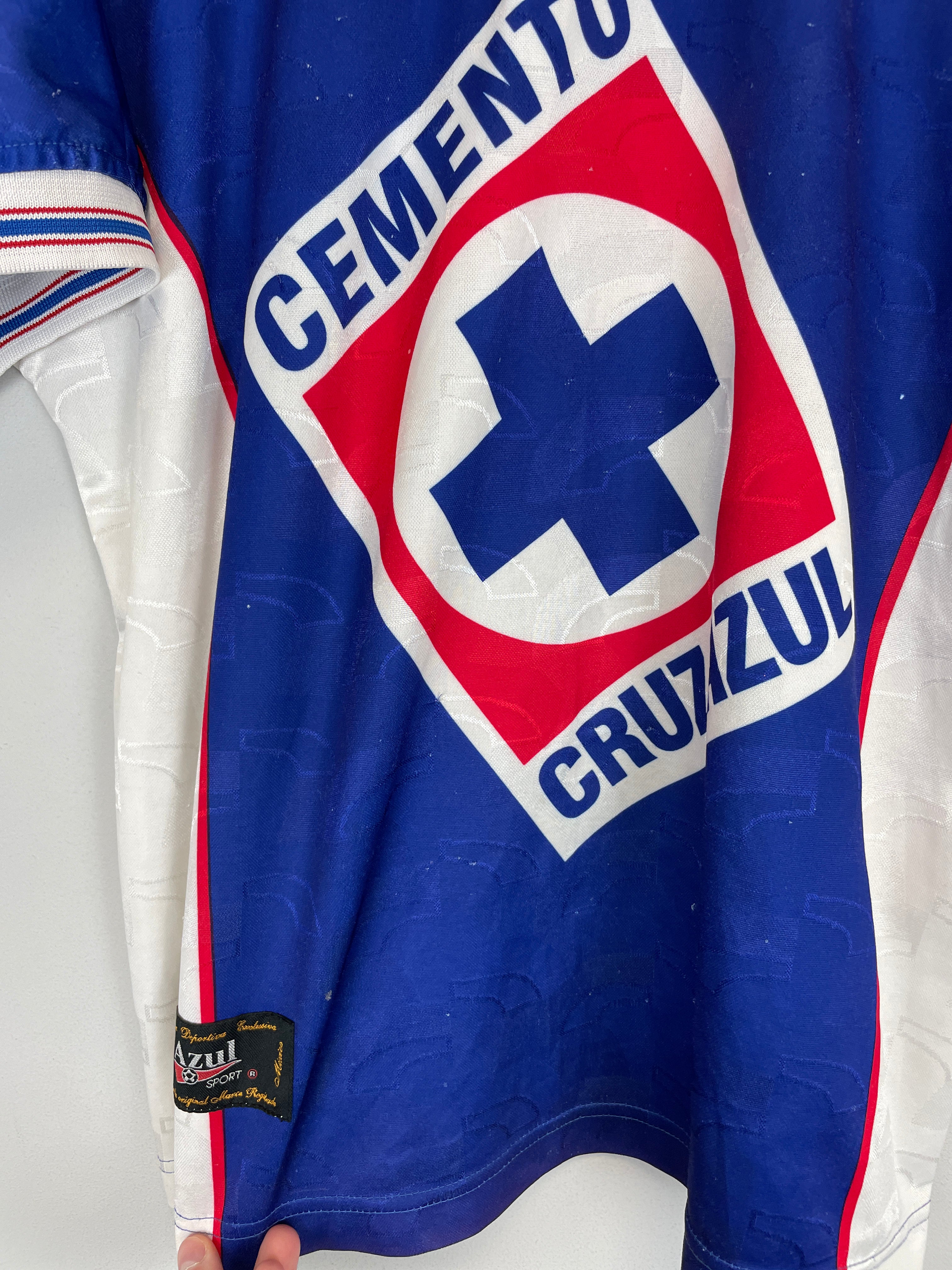 Shop 1997 CRUZ AZUL HOME SHIRT (L) AZUL SPORT, classic football shirts, vintage football shirts & retro soccer jerseys at Cult Kits