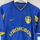 2001/02 LEEDS UNITED VIDUKA #9 AWAY SHIRT (L) NIKE
