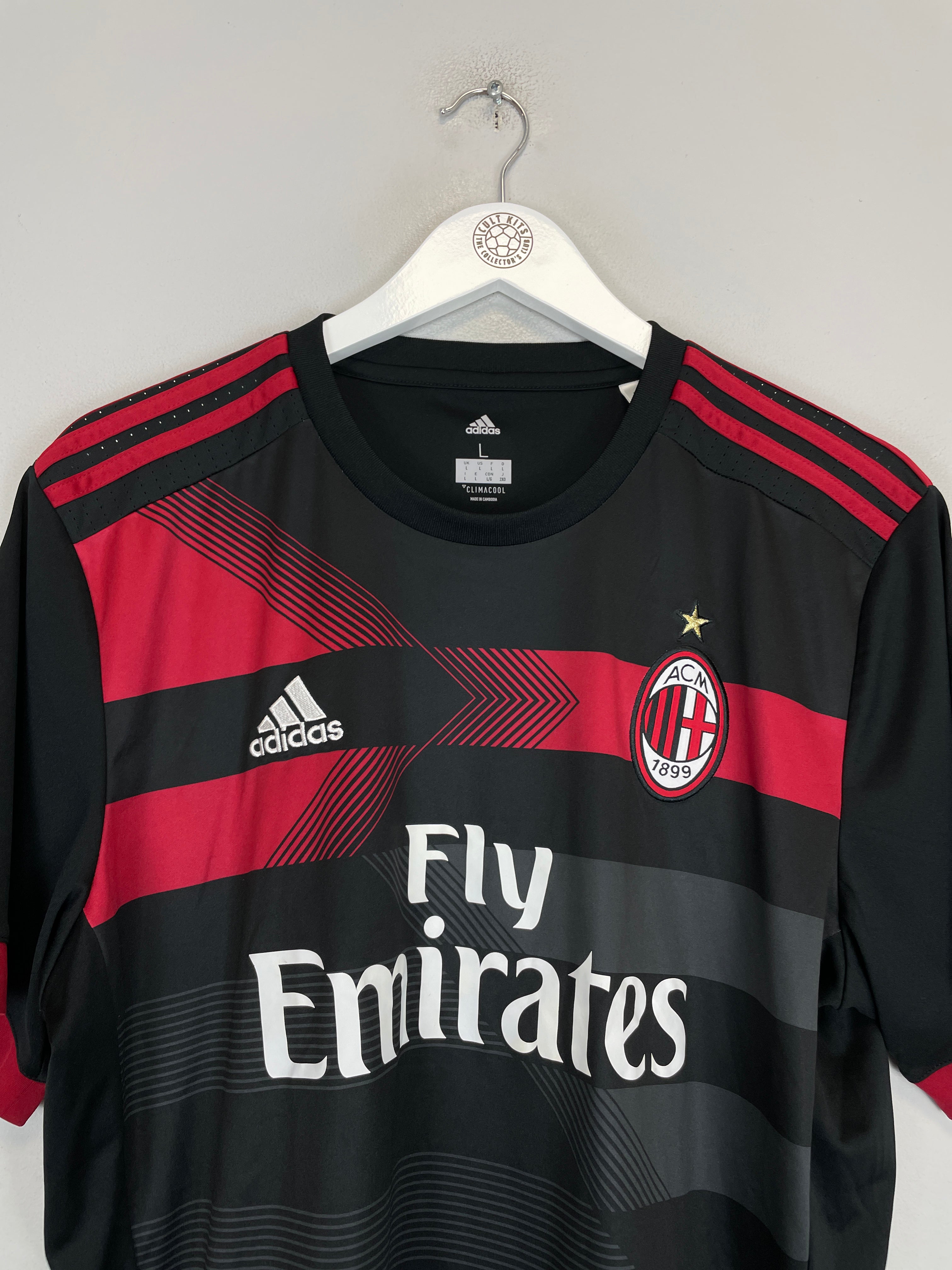 Shop 2017/18 AC MILAN THIRD SHIRT (L) ADIDAS, classic football shirts, vintage football shirts & retro soccer jerseys at Cult Kits
