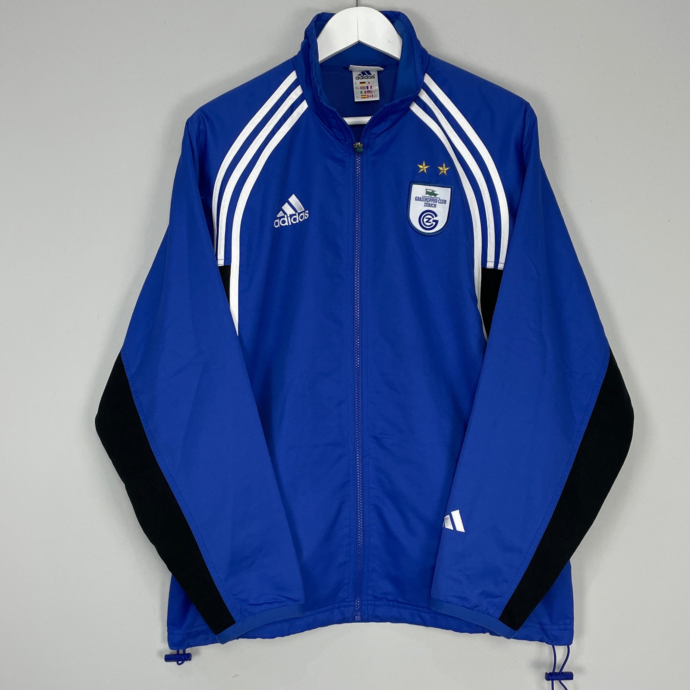 Shop 2000/02 GRASSHOPPERS TRAINING JACKET (M) ADIDAS, classic football shirts, vintage football shirts & retro soccer jerseys at Cult Kits