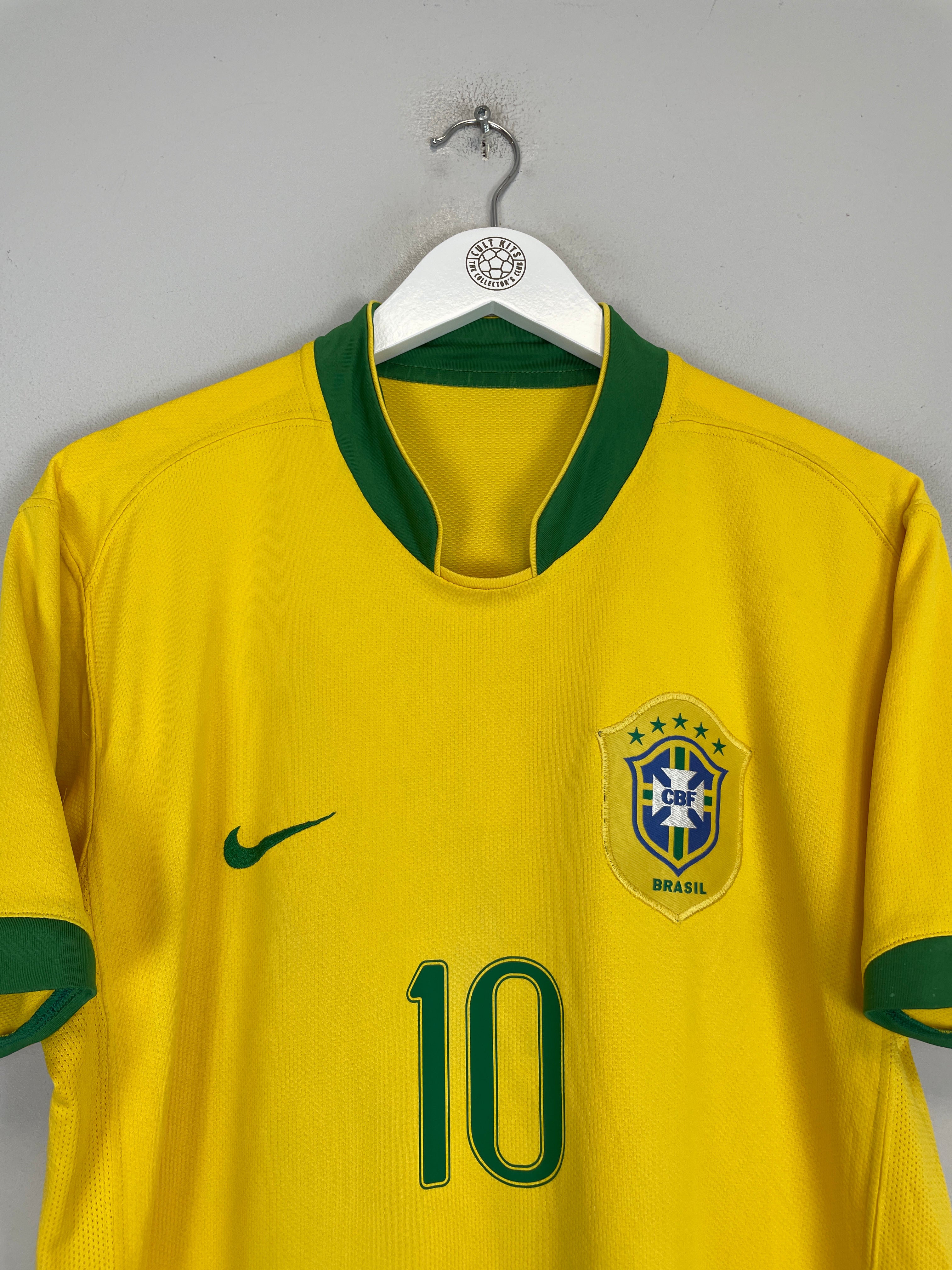 Shop 2006/07 BRAZIL RONALDINHO #10 HOME SHIRT (L) NIKE, classic football shirts, vintage football shirts & retro soccer jerseys at Cult Kits