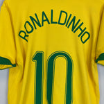 Shop 2006/07 BRAZIL RONALDINHO #10 HOME SHIRT (L) NIKE, classic football shirts, vintage football shirts & retro soccer jerseys at Cult Kits
