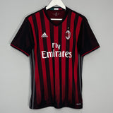 Shop 2016/17 AC MILAN HOME SHIRT (M) ADIDAS, classic football shirts, vintage football shirts & retro soccer jerseys at Cult Kits