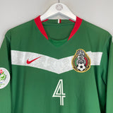 Shop 2006/07 MEXICO R.MARQUEZ #4 L/S HOME SHIRT (L) NIKE, classic football shirts, vintage football shirts & retro soccer jerseys at Cult Kits