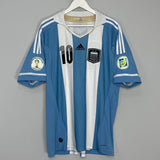 Shop 2011/12 ARGENTINA MESSI #10 HOME SHIRT (XL) ADIDAS, classic football shirts, vintage football shirts & retro soccer jerseys at Cult Kits