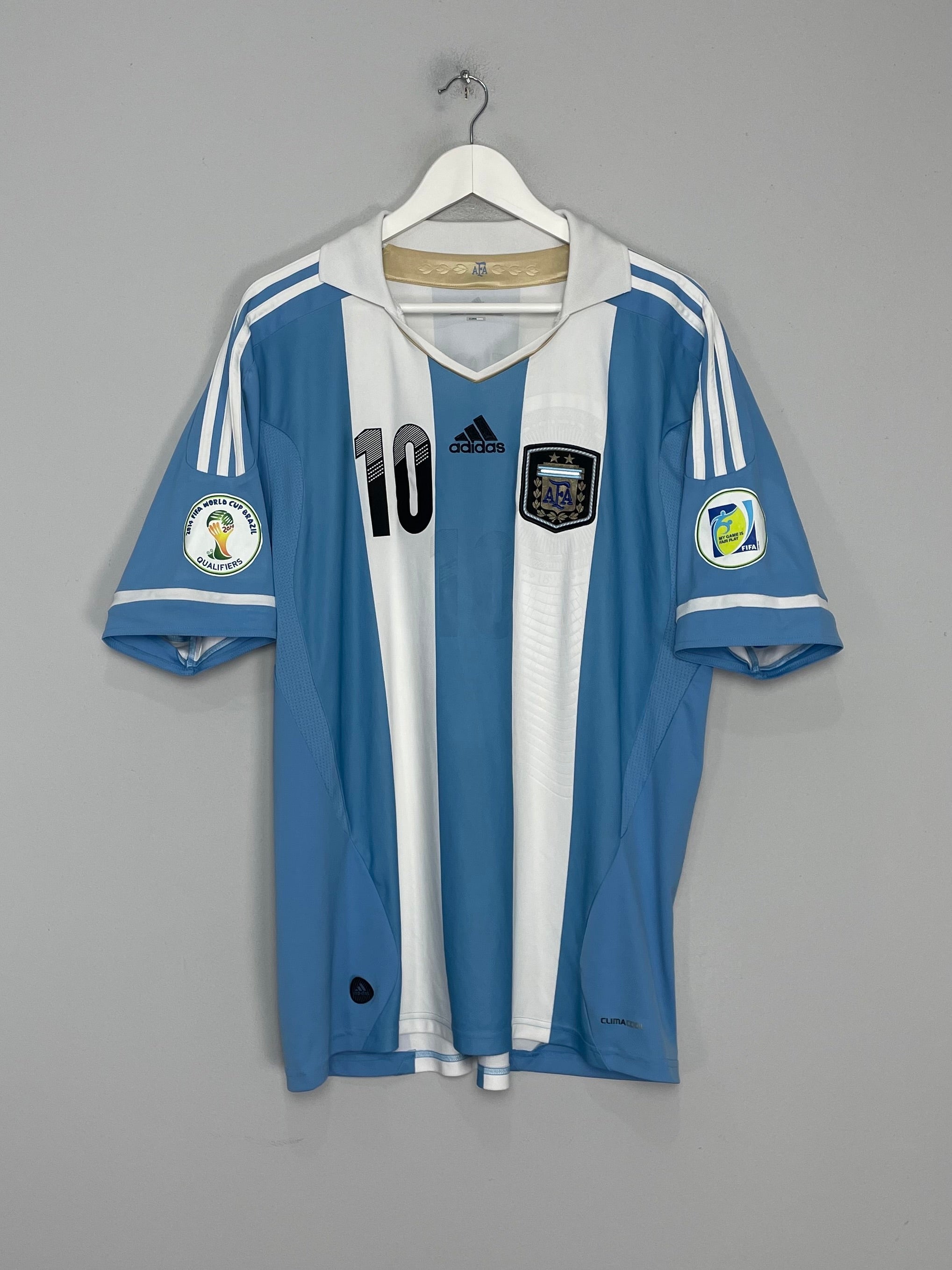 Shop 2011/12 ARGENTINA MESSI #10 HOME SHIRT (XL) ADIDAS, classic football shirts, vintage football shirts & retro soccer jerseys at Cult Kits