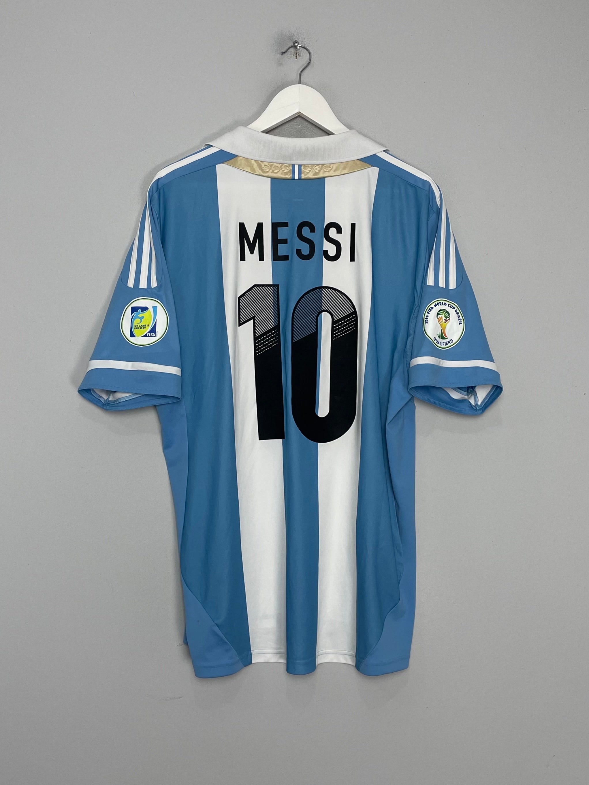 Shop 2011/12 ARGENTINA MESSI #10 HOME SHIRT (XL) ADIDAS, classic football shirts, vintage football shirts & retro soccer jerseys at Cult Kits