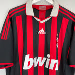 Shop 2009/10 AC MILAN RONALDINHO #80 HOME SHIRT (XXL) ADIDAS, classic football shirts, vintage football shirts & retro soccer jerseys at Cult Kits