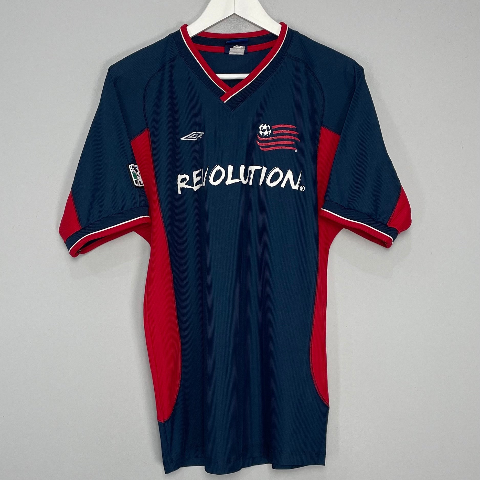 Shop 2002/03 NEW YORK REVOLUTION HOME SHIRT (L) UMBRO, classic football shirts, vintage football shirts & retro soccer jerseys at Cult Kits