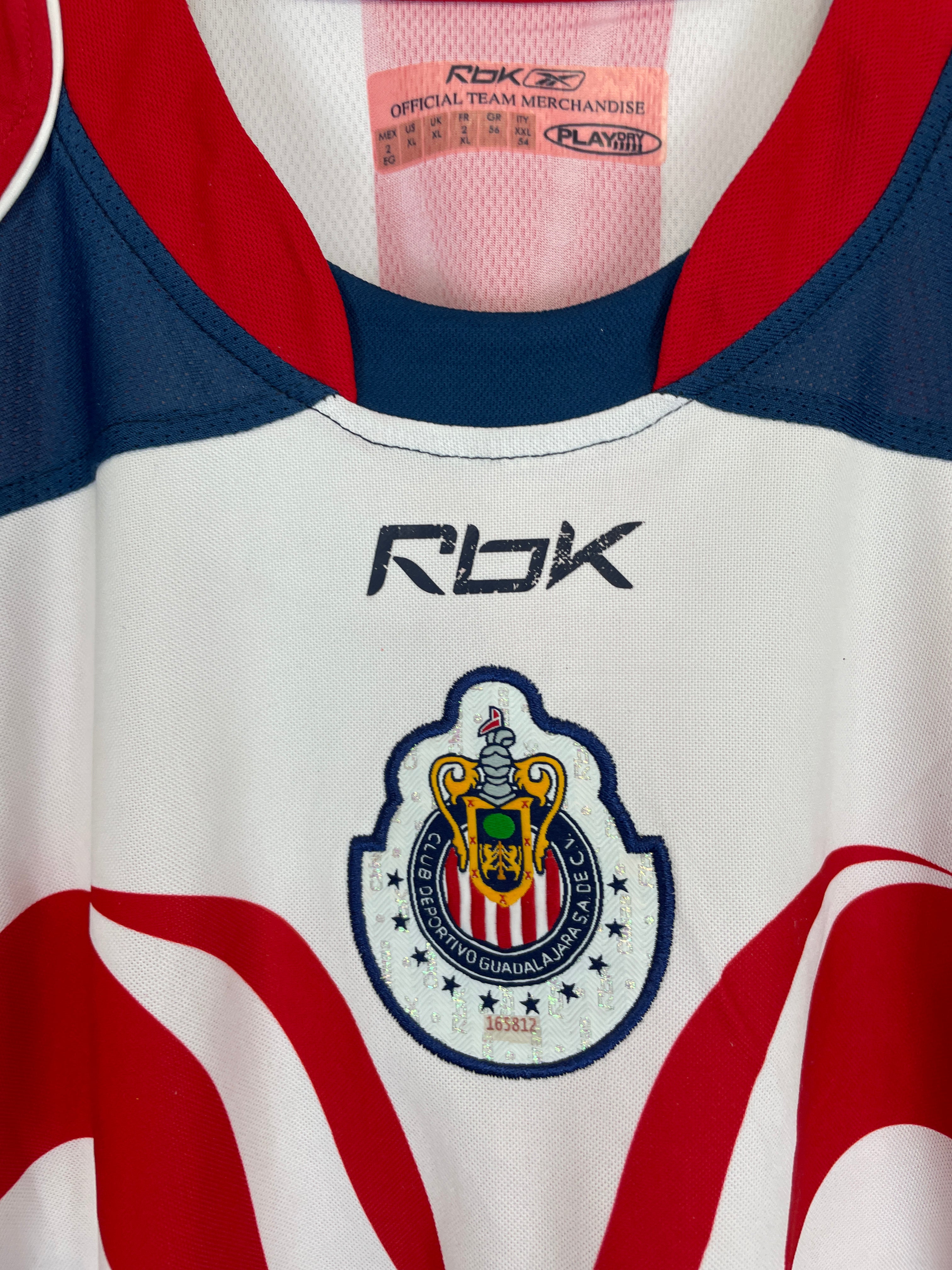 Shop 2006/07 CHIVAS GUADALAJARA R.MORALES #11 *BNWT* HOME SHIRT (XL) REEBOK, classic football shirts, vintage football shirts & retro soccer jerseys at Cult Kits