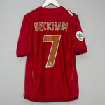 Shop 2006/08 ENGLAND BECKHAM #7 AWAY SHIRT (M) UMBRO, classic football shirts, vintage football shirts & retro soccer jerseys at Cult Kits