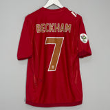 Shop 2006/08 ENGLAND BECKHAM #7 AWAY SHIRT (M) UMBRO, classic football shirts, vintage football shirts & retro soccer jerseys at Cult Kits