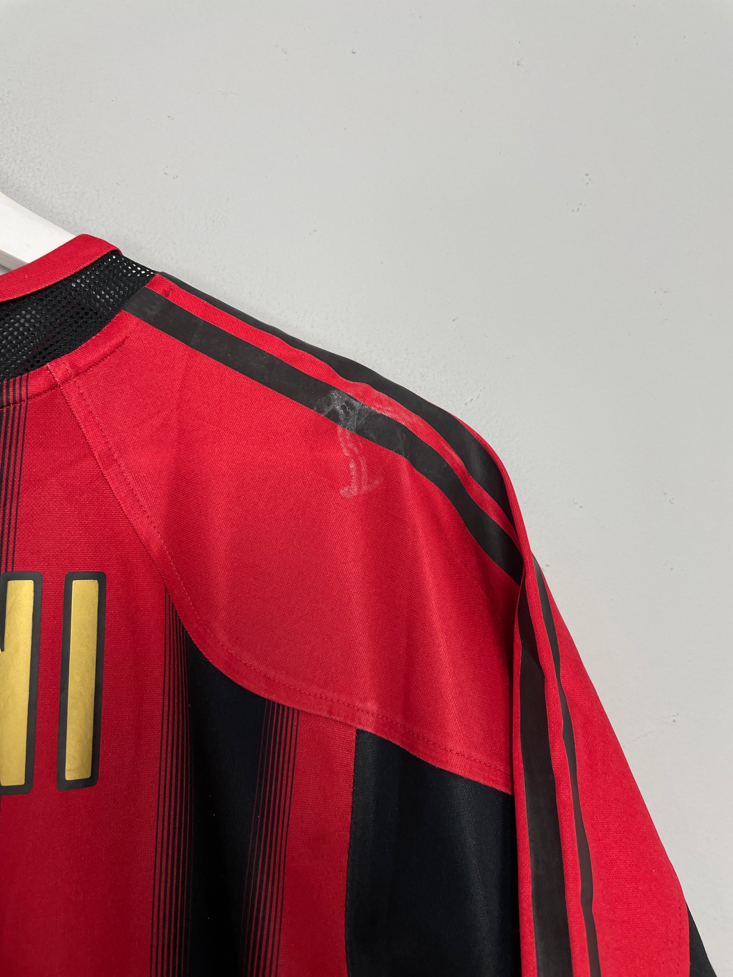Shop 2004/05 AC MILAN MALDINI #3 HOME SHIRT (L) ADIDAS, classic football shirts, vintage football shirts & retro soccer jerseys at Cult Kits