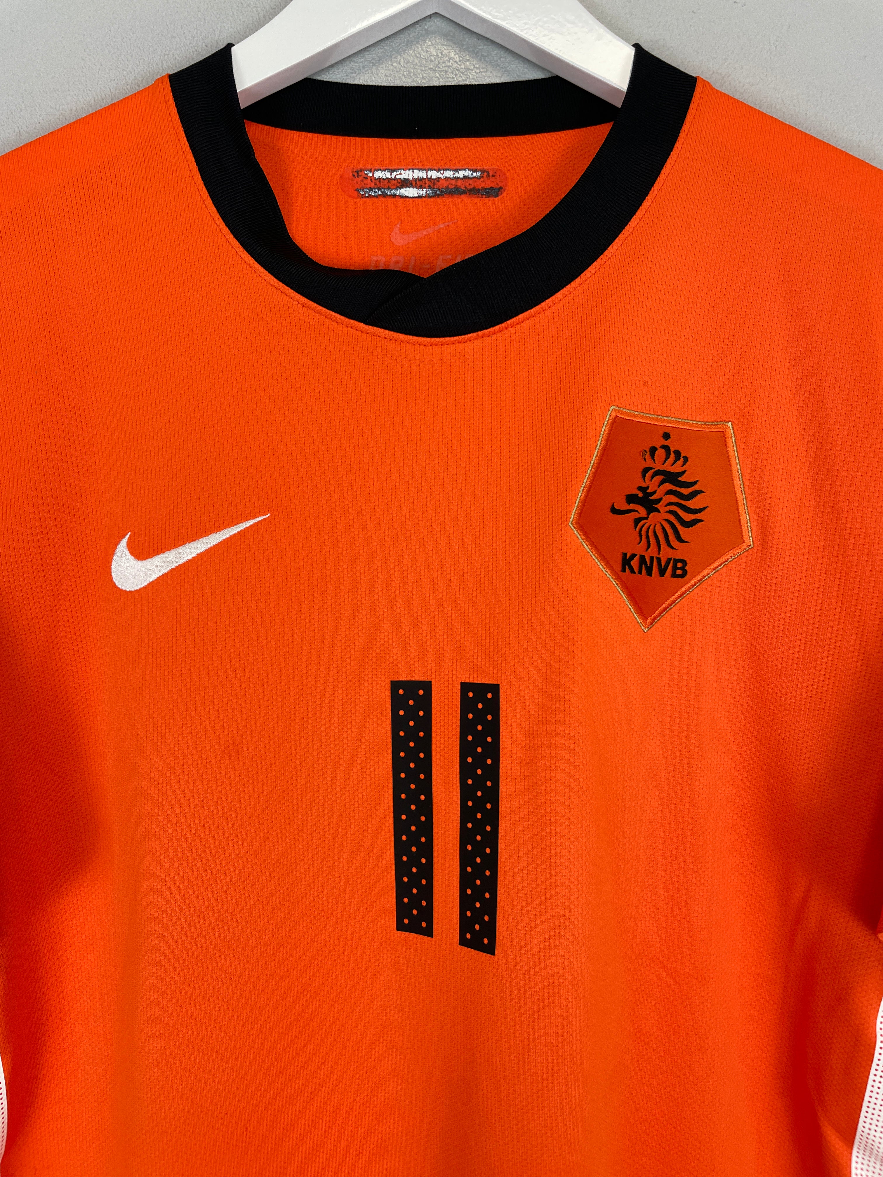 Shop 2010/11 NETHERLANDS ROBBEN #11 HOME SHIRT (L) NIKE, classic football shirts, vintage football shirts & retro soccer jerseys at Cult Kits