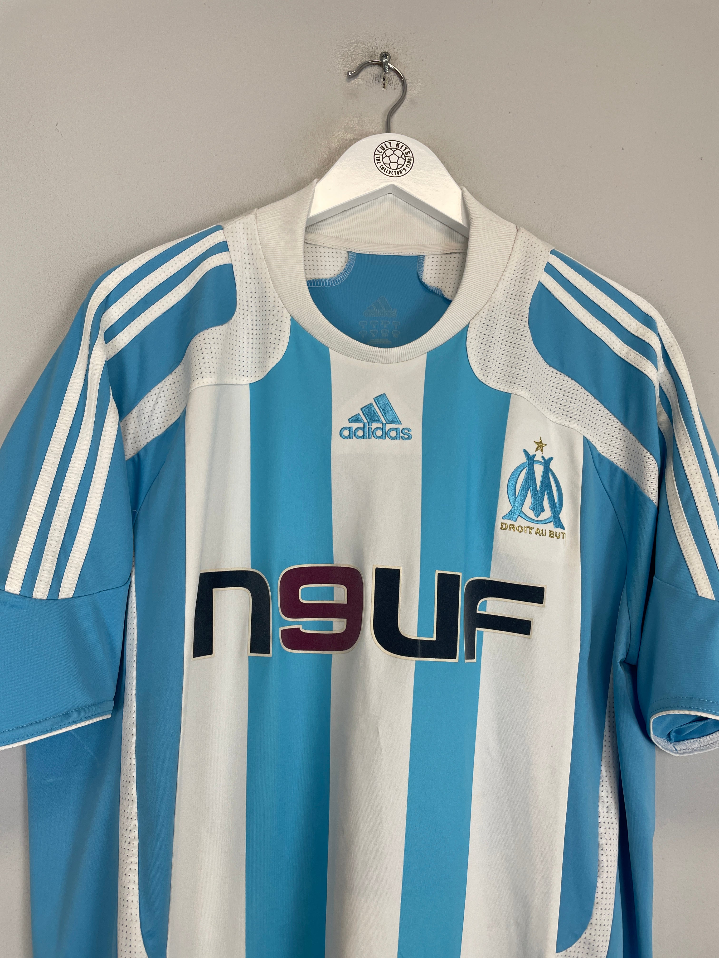 Shop 2007/08 MARSEILLE VALBUENA #28 HOME SHIRT (L) ADIDAS, classic football shirts, vintage football shirts & retro soccer jerseys at Cult Kits