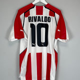 Shop 2005/06 OLYMPIAKOS RIVALDO #10 HOME SHIRT (XXL) PUMA, classic football shirts, vintage football shirts & retro soccer jerseys at Cult Kits