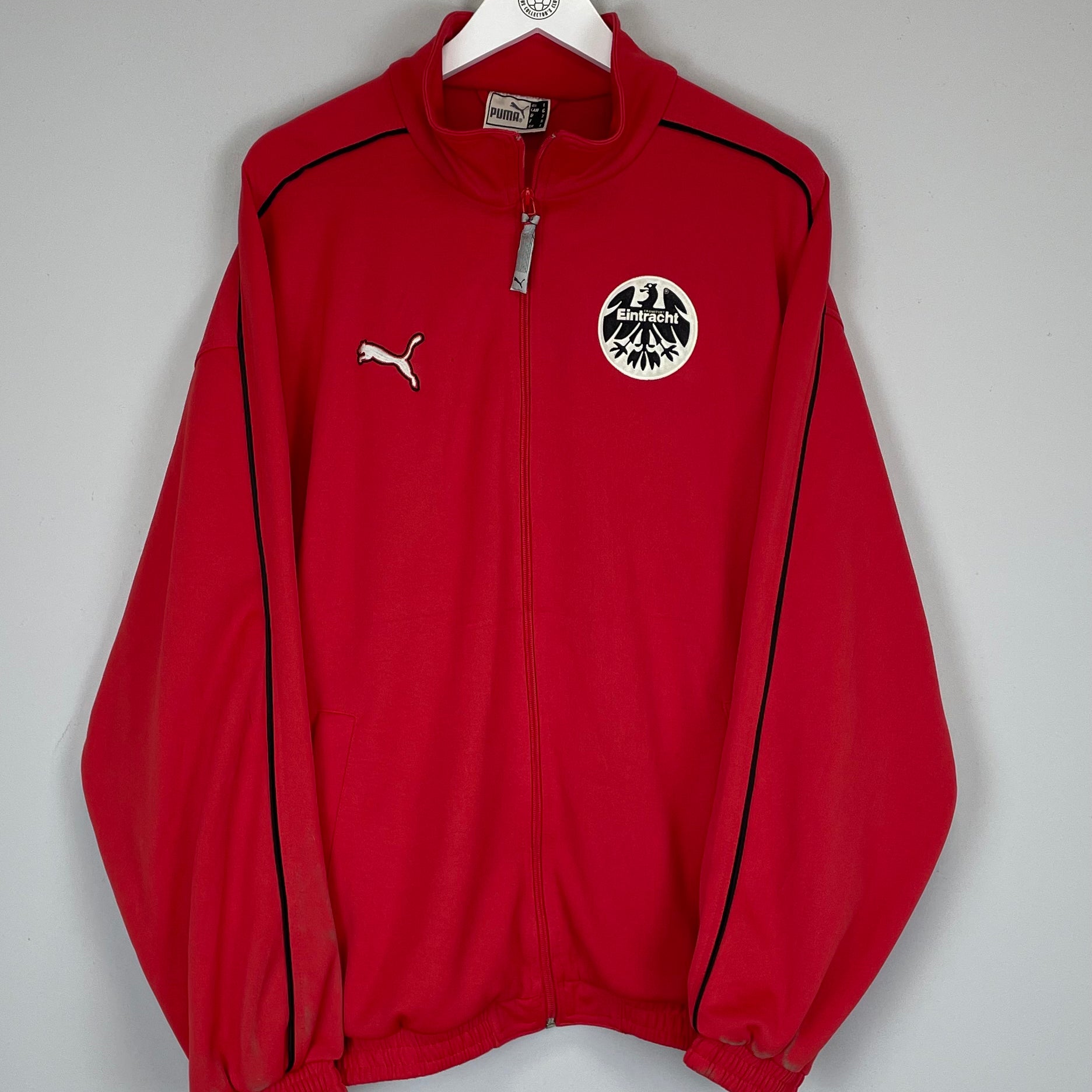 Shop 1998/00 EINTRACHT FRANKFURT TRACK JACKET (L) PUMA, classic football shirts, vintage football shirts & retro soccer jerseys at Cult Kits