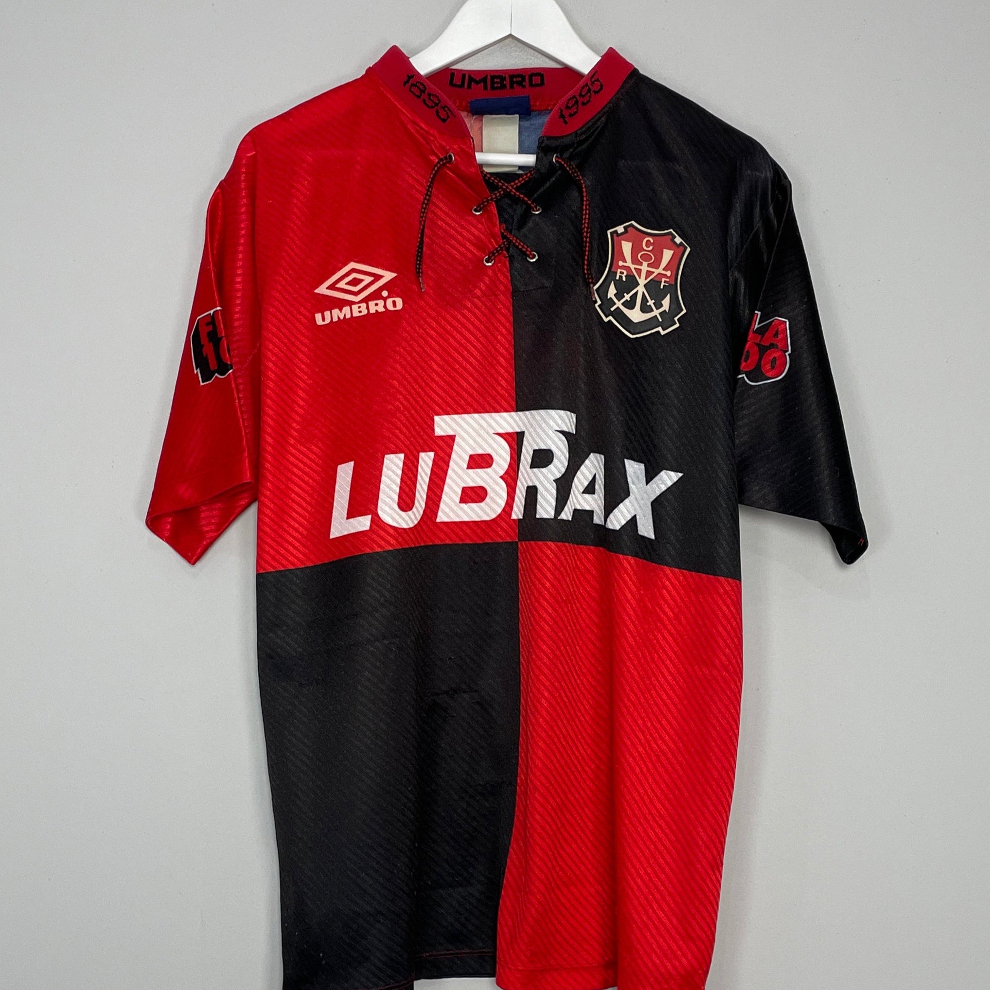Shop 1995 FLAMENGO #100 CENTENARY SHIRT (XL) UMBRO, classic football shirts, vintage football shirts & retro soccer jerseys at Cult Kits